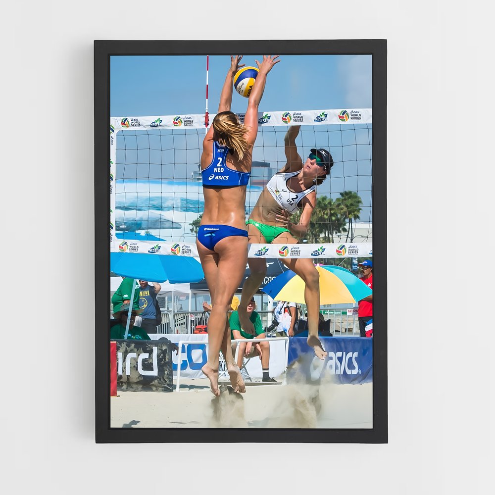 Poster Beach Volley: Énergie et Passion – affiche Beach-volley (vue 2)